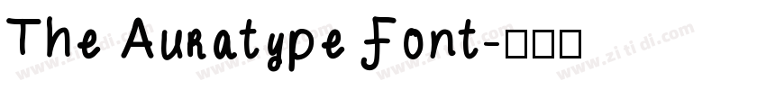 The Auratype Font字体转换